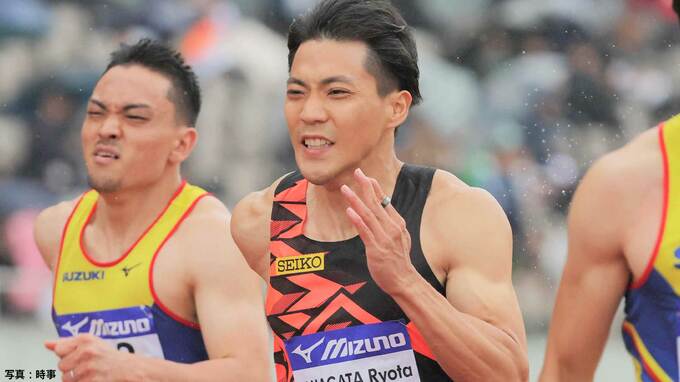 男子100m山縣亮太、大会前から右足に痛み「自分の現在地は低いが、五輪の切符を掴めるように課題を修正したい」|TBS NEWS DIG