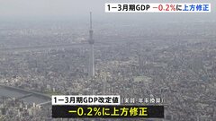 1-3月期のGDP わずかに上方修正 年率マイナス0.7％→0.2％ 外食やゲームの消費が上振れる| TBS CROSS DIG with Bloomberg