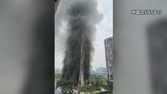 中国・浙江省杭州市のマンションの駐輪場で火災　当局はけが人なしと発表| TBS CROSS DIG with Bloomberg
