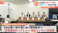 日本初「女性議員のハラスメント相談センター」統一地方選に向け設置| TBS CROSS DIG with Bloomberg