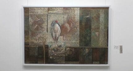 最高賞は動物園に5年通い詰め「朱鷺」を描いた作品 一水会金沢展が開幕