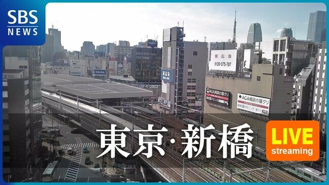 【ライブカメラ】“日本鉄道発祥の地”新橋を駆け抜ける新幹線&在来線の様子を24時間ライブ配信 | 静岡のニュース | SBSNEWS | 静岡放送