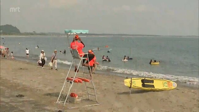 「（海水浴客は）今は正直5分の1ぐらい」南海トラフ「巨大地震注意」青島海水浴場は避難態勢を整え遊泳再開|TBS NEWS DIG