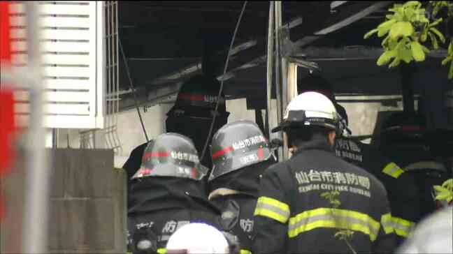 仙台の住宅地で火災　隣家にも延焼　火元の男性２人がけが|TBS NEWS DIG