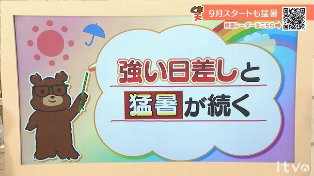 9月スタートも強い日差しと猛烈な暑さ続く　愛媛|TBS NEWS DIG