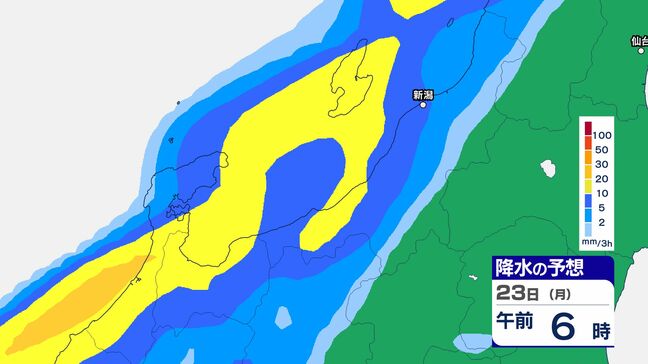 雨雲が発達すれば”警報級”大雨のおそれ　多いところで1時間に30mmの予想　北陸地方【雨風シミュレーション】23日、土砂災害や浸水などに注意・警戒を|TBS NEWS DIG