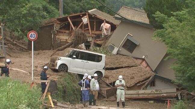 九重町で大雨による土砂崩れ「もろい土壌に地下水蓄積の可能性」　大分|TBS NEWS DIG