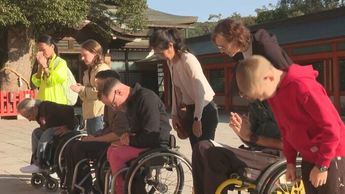 大分国際車いすマラソン　ベトナム選手が最終調整　海外4選手が宇佐神宮で勝利祈願　|　大分のニュース｜OBS NEWS｜大分放送