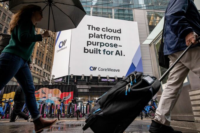 コアウィーブの株価急落、ＡＩ投資計画の前倒しが利益に影響