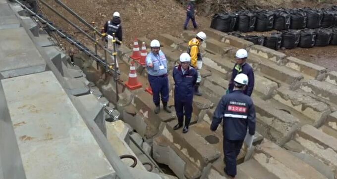梅雨入り前に被災地の復旧状況を国・県・市が合同点検 石川・輪島市　|　石川県のニュース｜MRO北陸放送