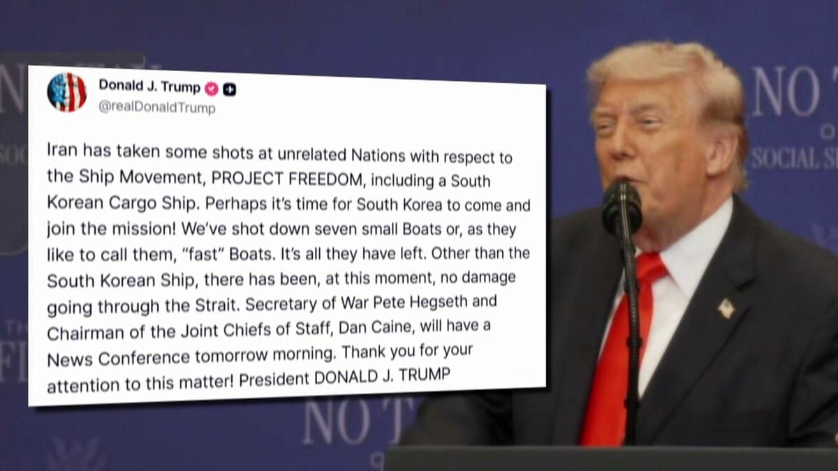 アメリカ軍がイランの小型船7隻を撃沈」トランプ大統領がSNSに投稿