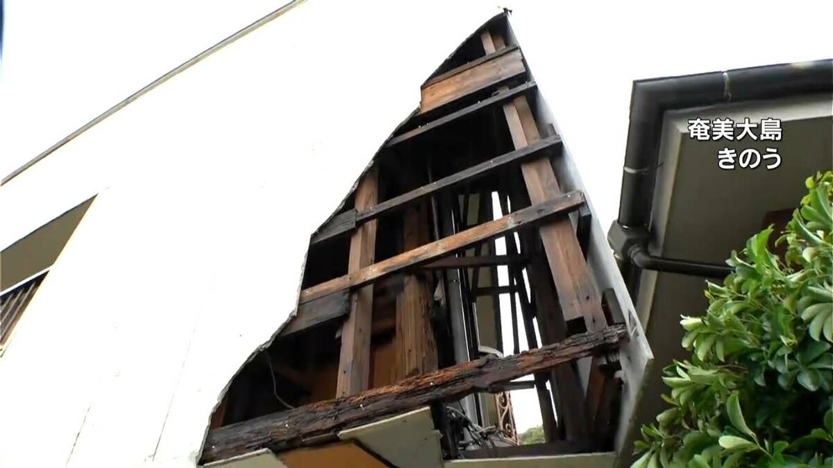 台風6号一夜明け　被害徐々に明らかに　交通影響も　鹿児島
