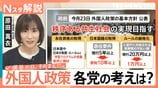 外国人労働者は過去最多に 永住権の厳格化や不動産取得どうなる?衆議院選挙「外国人政策」各党の公約を比較【Nスタ解説】【選挙の日、そのまえに。】|TBS NEWS DIG