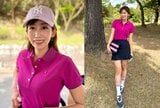 【 中川安奈 】 ゴルフウエア姿を披露 「ポロシャツと靴下のスマイルくんがポイント♥」 ファン反響 「かわいく似合ってます!」|TBS NEWS DIG