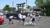 "日本一きれいな祭り"目指して 「川渡り神幸祭」会場を児童・生徒が清掃 | 福岡のニュース|RKB NEWS|RKB毎日放送
