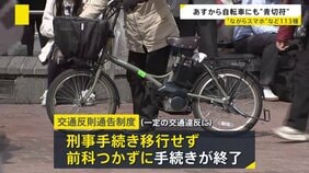 あす(1日)から自転車にも“青切符” 原則は「指導警告」だが悪質で危険な違反には青切符が交付 113種類の違反に3000円~1万2000円の反則金が科される可能性|TBS NEWS DIG
