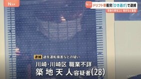 「ハンドル操作誤った」男性2人へのひき逃げ容疑で28歳の男逮捕　改造車による“ドリフト走行”の運転ミスか…　警視庁|TBS NEWS DIG