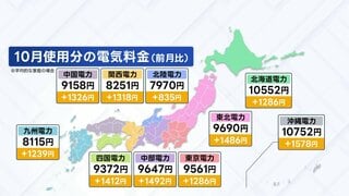 10月の電気・ガス料金が全国的に値上がり　政府の補助金終了と資源価格高騰受け| TBS CROSS DIG with Bloomberg