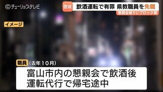 指導主事の47歳女性を懲戒免職 飲酒運転で有罪判決 別の代行待つ間に運転しブロック塀へ衝突事故 富山県教育委員会 | 富山のニュース|天気・防災|チューリップテレビ