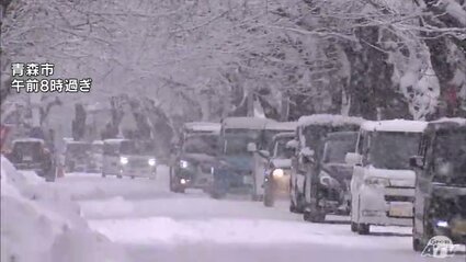 雪国なので仕方ないけれども…」青森県「津軽」と「上北」に大雪と着雪