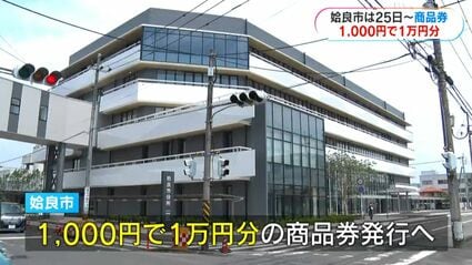 1000円が1万円分に…プレミアム率900％の商品券 販売・利用開始は今月25