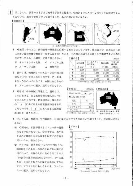 新見公立大学 助産学専攻科 一般入試試験問題 社会の試験問題と解答】2026年度入学 山形県公立高校入試（一般