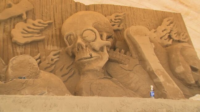 砂の美術館「砂で世界旅行・日本」に新作砂像　テーマは「日本の妖怪」|TBS NEWS DIG