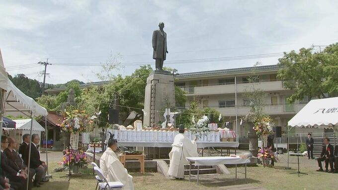 玖珠地域の産業発展に尽力した麻生観八翁を称える銅像祭　|　大分のニュース｜OBS NEWS｜大分放送