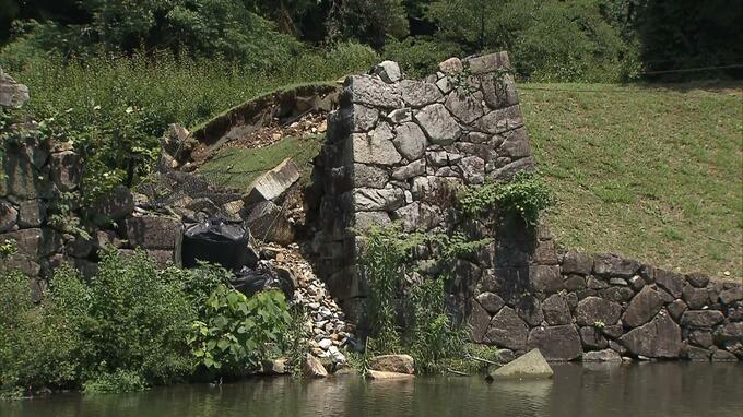 【台風の影響か】彦根城の石垣が一部崩落…内堀沿いの「米蔵水門石垣」２年前にも被害　|　MBSニュース | 関西の最新ニュースを分かりやすく。