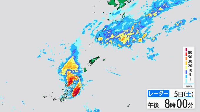 【速報】奄美地方で線状降水帯発生　沖永良部島で1時間99ミリの猛烈な雨　鹿児島|TBS NEWS DIG