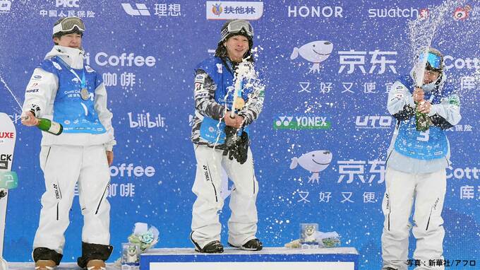 平野歩夢がＷ杯開幕戦で優勝！2位・戸塚優斗、3位・平野流佳で日本勢が表彰台独占【スノーボード・ハーフパイプ】|TBS NEWS DIG