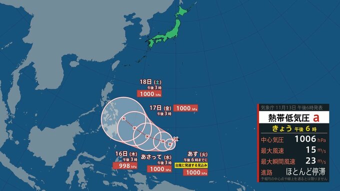 【台風情報】24時間以内に「台風17号」発生か…日本のはるか南の熱帯低気圧が台風に発達の可能性【気になる今後の進路は？】【気になる今週の雨風予想は？】|TBS NEWS DIG