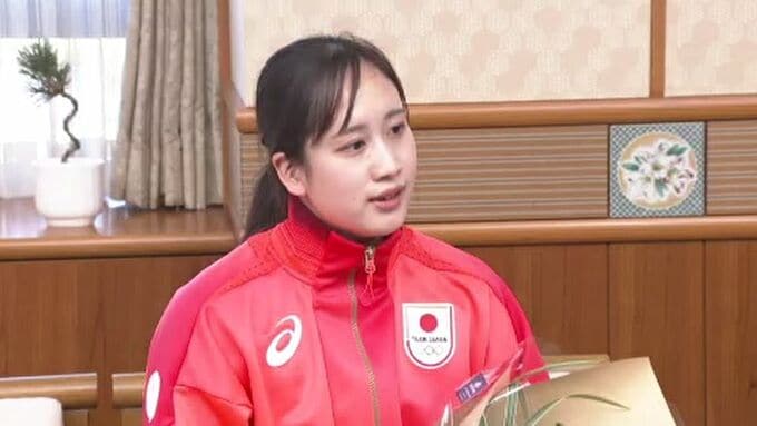 「アーティスティックスイミング普及させたい」パリ五輪代表・木島萌香選手が馳浩知事を表敬訪問　|　石川県のニュース｜MRO北陸放送
