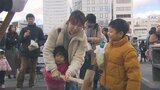 大分市中心部で子どもたちが餅つきを体験 大勢の家族連れで賑わう | 大分のニュース|OBS NEWS|大分放送