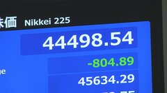 【速報】日経平均株価 一時800円以上下落　最高値更新後、下げに転じる| TBS CROSS DIG with Bloomberg