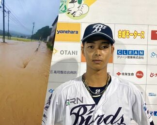 「野球で元気づけたい」氷見市出身の路春投手を襲った大雨被害 登板直後も救援物資を被災地へ届ける | 富山のニュース|天気・防災|チューリップテレビ