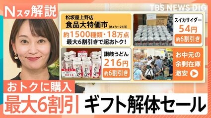 ギフト解体セール”で最大6割引き お中元など余剰在庫が激安に「お客様