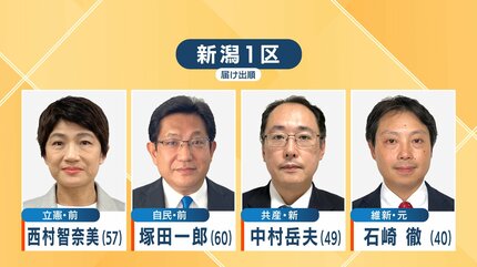 衆院選が公示 区割り変更後初の選挙に 5つの選挙区に合わせて15人が