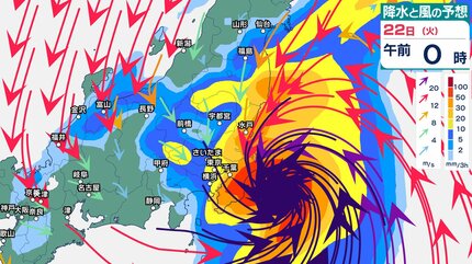 台風25号】伊豆諸島から東日本の太平洋側に接近か 21日午後から22日