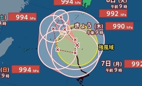 【台風情報】「台風24号(クロヴァン)」ぐるりとループ…複雑進路で日本への影響長期化のおそれ　今後の進路予想・9月13日にかけての雨風シミュレーション【気象庁3日9時45分発表】|TBS NEWS DIG