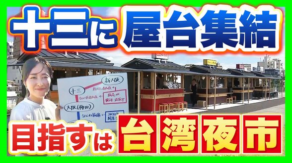 大阪に新スポット「ミナモ十三」誕生！グルメエリアに22の屋台ズラリ　下町の色残る十三が進化を続けるワケは？【MBS前田春香アナが行ってみた】　|　MBSニュース | 関西の最新ニュースを分かりやすく。