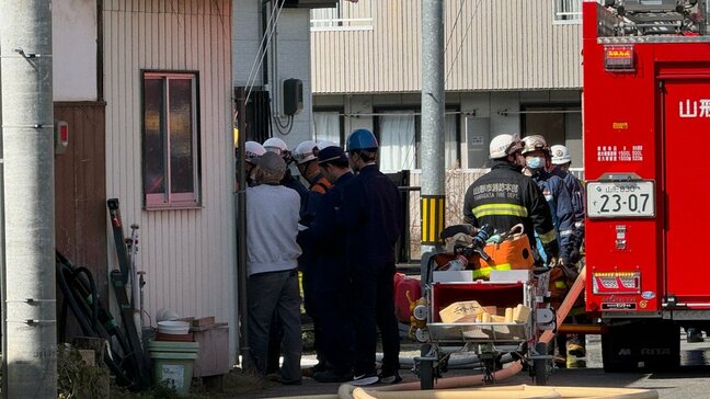 「トラックが燃えている」市街地の駐車場で荷台のゴミが燃える火災(山形市)|TBS NEWS DIG