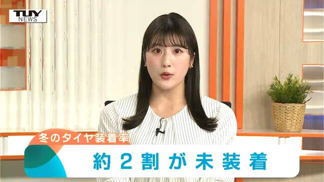 県全体での冬タイヤの装着率は78％　前回調査から10ポイント上昇（山形）|TBS NEWS DIG
