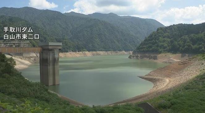 貯水率16.9%から54%へ 手取川ダムの取水調整が終了|TBS NEWS DIG