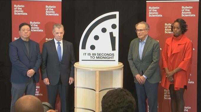 人類滅亡まで「残り89秒」 終末時計の時刻が過去最短に|TBS NEWS DIG