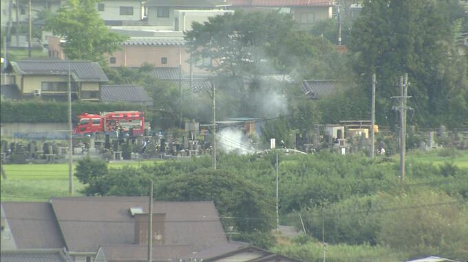 墓地の供え物など燃える　福島市吉倉で火事　|　福島のニュース│TUF