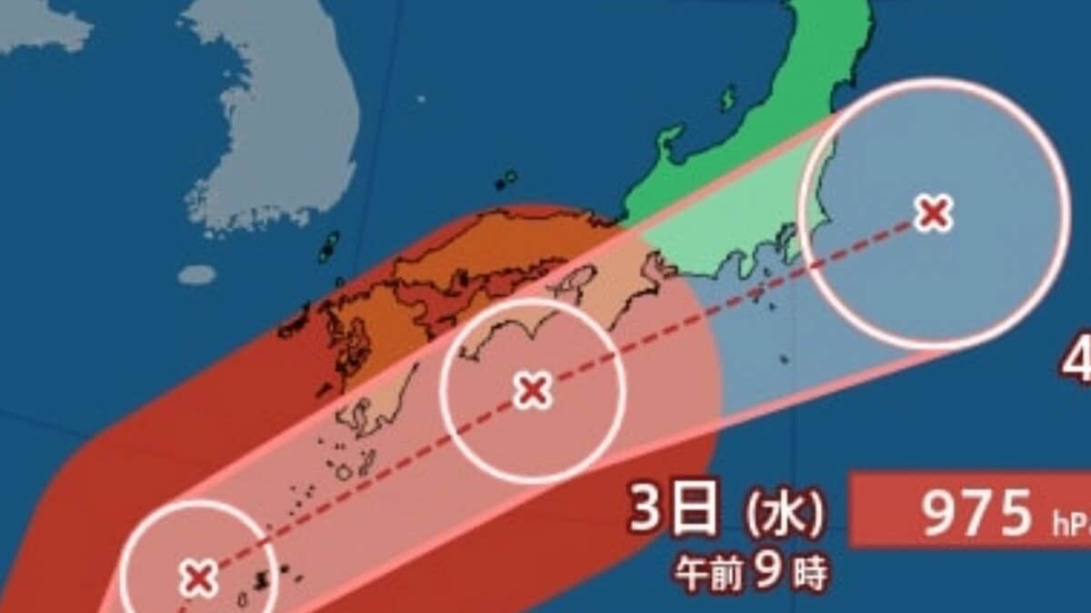 【台風6号最新進路】（チャンミー）強い勢力で日本列島接近か 3日「四国沖」4日「関…