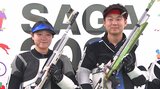 国民スポーツ大会・ライフル射撃男女混合 パリ五輪代表の野畑美咲と、八川綾佑ペア初優勝 大分 | 大分のニュース|OBS NEWS|大分放送