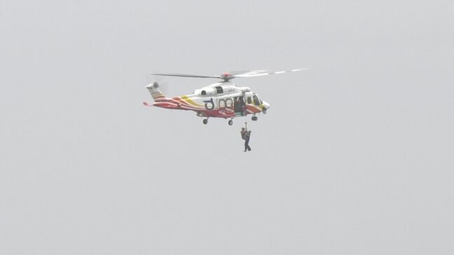 ウインドサーフィンで流されヘリで救助 鳥取県大山町沖の日本海|TBS NEWS DIG