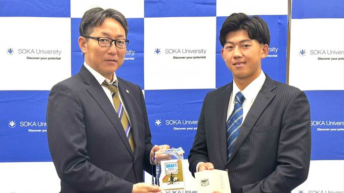 阪神ドラ1・立石正広に指名あいさつ「まずは1軍出場を目指して」阪神のイメージは「とにかく強い」|TBS NEWS DIG